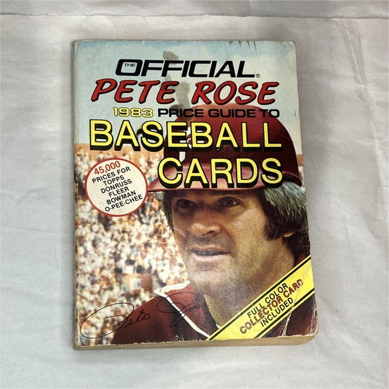 O-Pee-Chee Pete Rose 1983 Price Guide Baseball Cards Full Color Collector Card