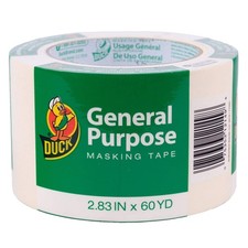 Duck Brand General Purpose Masking Tape: 2.83 in. x 60 yds. Natural 