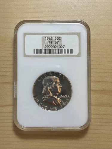 1963 Franklin Half Dollar 50C NGC PF67