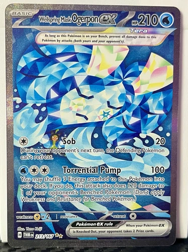 Wellspring Mask Ogerpon ex 213/167 Sv06: Twilight Masquerade Pokemon TCG