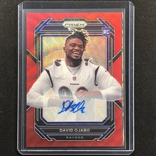2022 Prizm David Ojabo Rookie Auto Red Wave 139/149
