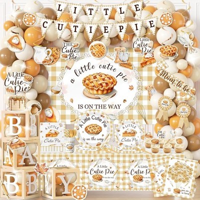 Apple Like Cutie Pie Baby Shower Party Supplies Tableware and Decorations Set