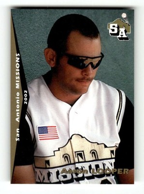 2002 Grandstand San Antonio Missions #14 Aaron Looper NM Near Mint BXCP02
