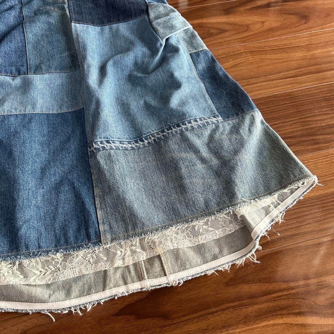 [Used] JUNYA WATANABE denim random patch denim dr… - image 5