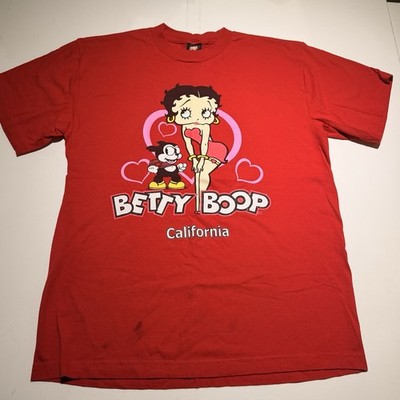 Vintage 2000 s Betty Boop Felix The Cat Shirt California Large