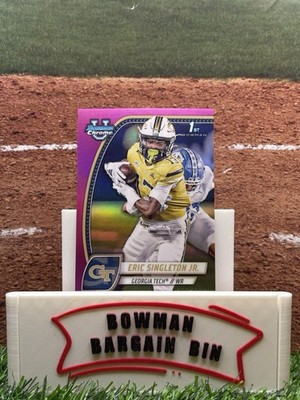 2024 Bowman University Chrome - Eric Singleton Jr. #71 Fuchsia Refractor /150...