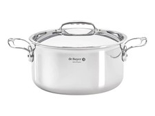 de BUYER Affinity frying pan stainless steel with lid 20 cm stainless DB3742-20