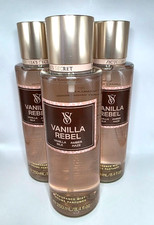 VICTORIA'S SECRET VANILLA REBEL BODY MIST 8.4 FL OZ EACH 3 