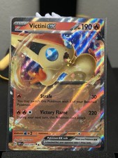 Pokemon Victini EX Holo Double Rare Card 033/197 Sv03: Obsidian Flames