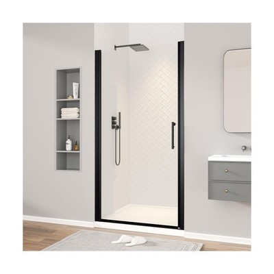 SANODUSCHA Frameless Pivot Shower Door, 32-33.4'' W x 72'' H Pivot Swing Shower...