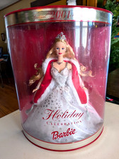 Vintage Mattel Holiday Celebration Barbie Doll 2001 Special Edition in Box