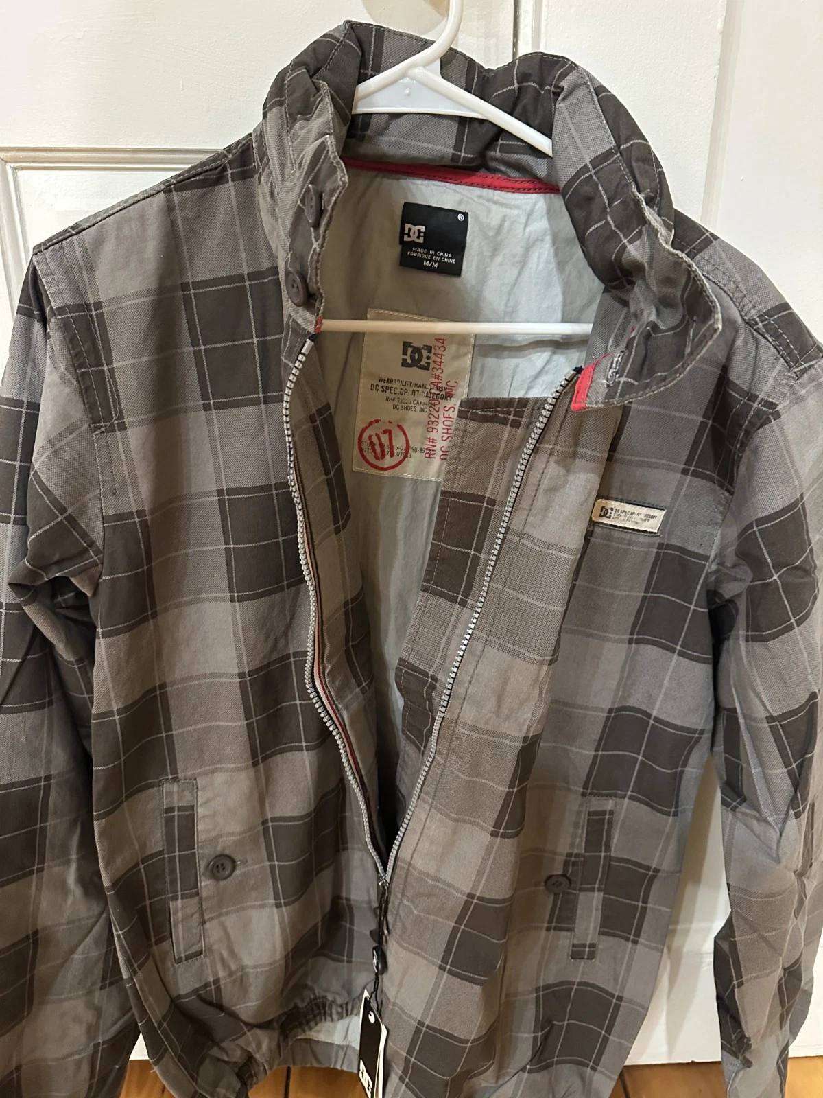 DC SHOES Torrey Grey/Black Plaid Jacket - product detail image 1