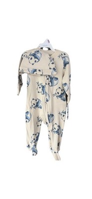 NWT Baby Carter's 2 Piece Footed Pajama/hat Panda Bear Set 9 Months Zipper