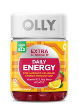 2 X Olly Extra Strength Daily Energy Gummies Berry Yuzu -- 60 Gummies