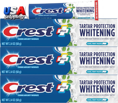 Fluoride Toothpaste Tartar Protection 2.4 oz Regular Paste, Cavity Defense