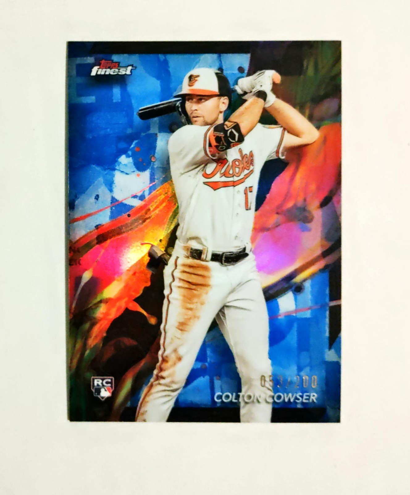 Colton Cowser 2024 Topps Finest RC #79 Rookie BLUE REFRACTOR 053/200 Common z53