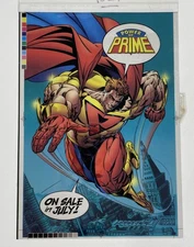 Power Of Prime Splash Pg 29 Color Separation Films 3M Comic Cover Production Art