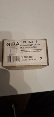 Gira Automatik Schalter Aufsatz 83816 Komfort  H 2,20m Standard reinweiß