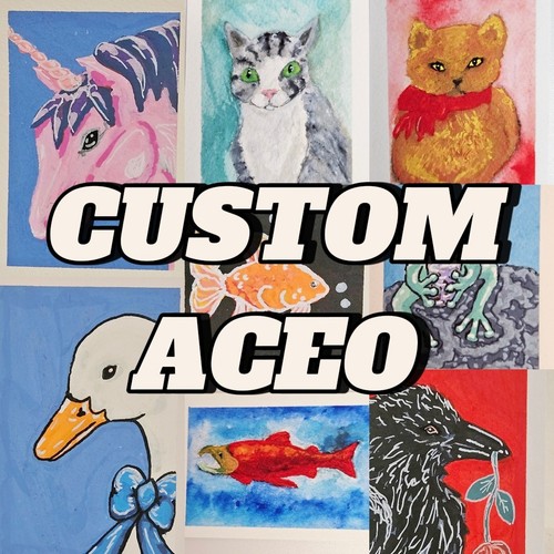 CUSTOM ACEO Art Card Commission Original Painting Any Subject
