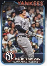 2024 Topps Update Series 300 Career Home Runs Rizzo No. US241 New York Yankees
