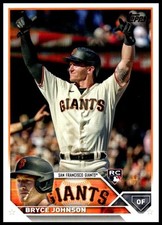 2023 Bryce Johnson Rookie Topps Series Two Baseball #571 San Francisco Giants