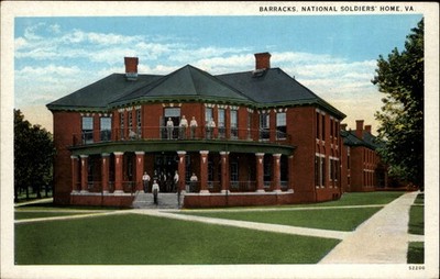 Barracks National Soldiers Home Virginia vintage postcard e855