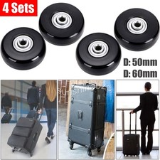 4X Gepäck Koffer Ersatz Räder Achsen OD 50mm/60mm Reparatur Mute Gummi Rollen