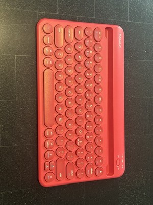 Macally Bluetooth Keyboard for Tablet | Wireless iPad viva magenta