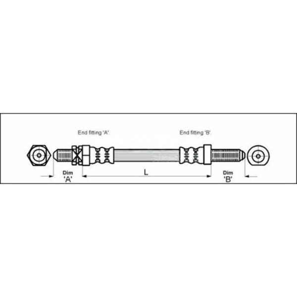 Metzger 4112103 Bremsschlauch FüR Ford Escort Orion Gaf Awf Abft Gaa Ald Alf-image
