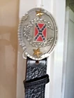 Civil War Commerative Belt Buckle  With 36"Black Belt . Made in USA