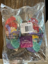Girl's DISNEY Princess Little Mermaid Flip Flops with straps Beach Sandals