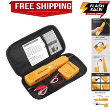 Wire Tracer Tone Generator and Probe Kit - Network Cable Phone Line Tester - ...