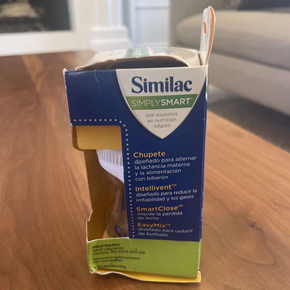 NUEVO BIBERÓN SIMILAC SIMPLEMENTE SMART 4 OZ LIBRE DE BPA RARO NIP NUEVO Caja Tiene Desgaste :)✨ Foto 2 de 4
