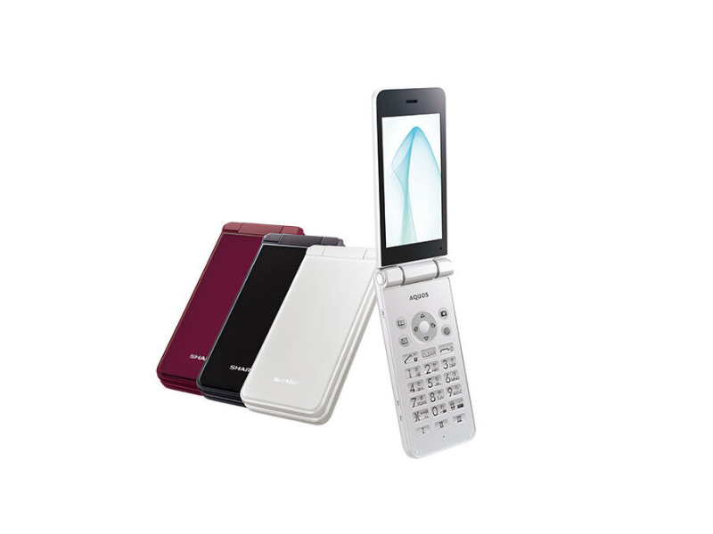 SHARP AQUOS KEITAI White SH-N01 Android Flip Phone SIM Unlocked
