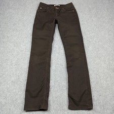 Acne Jeans Hex-Brown-Ups Womens W27 L31 (Label: W29 L32) Brown Slim Straight Mid