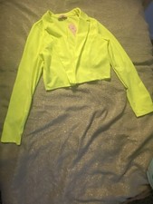 Womans Lily’s Closet Jacket Neon Yellow Size L