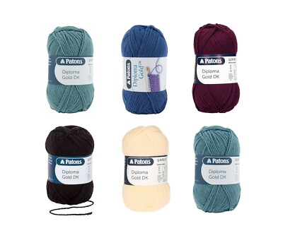 Patons Diploma Gold DK Garn x 50g 55% Wolle - Farbtonwahl