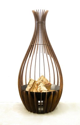 Ashby Tall Fire Pit Wood Burner Outdoor Patio Heater Wedding Fire