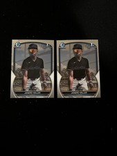 Janero Miller 1st Bowman Chrome Lot (2) 2023 BCP-184 Marlins