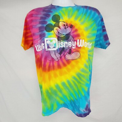 Tie Dye Vans Mickey Shirts Walt Disney World Sorcerer Mickey