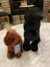 Webkinz LOT of 2 BLACK STALLION HORSE and LIL KINZ HORSE New NWT Sealed Codes