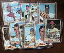 Set builders: 1968 Topps 200-299 VG/EX & better, FREE shipping, Discounts!