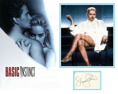 SHARON STONE AUTOGRAPH SIGNED PHOTO  MOUNT  (BASIC INSTINCT) COA 55