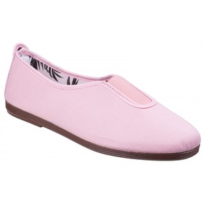 ladies pink plimsolls
