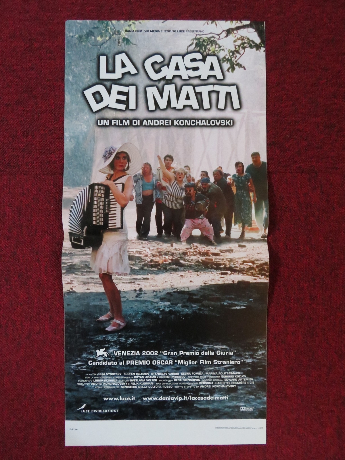 Locandina originale film La casa dei matti (2002) - Regia di Andrej Končalovskij