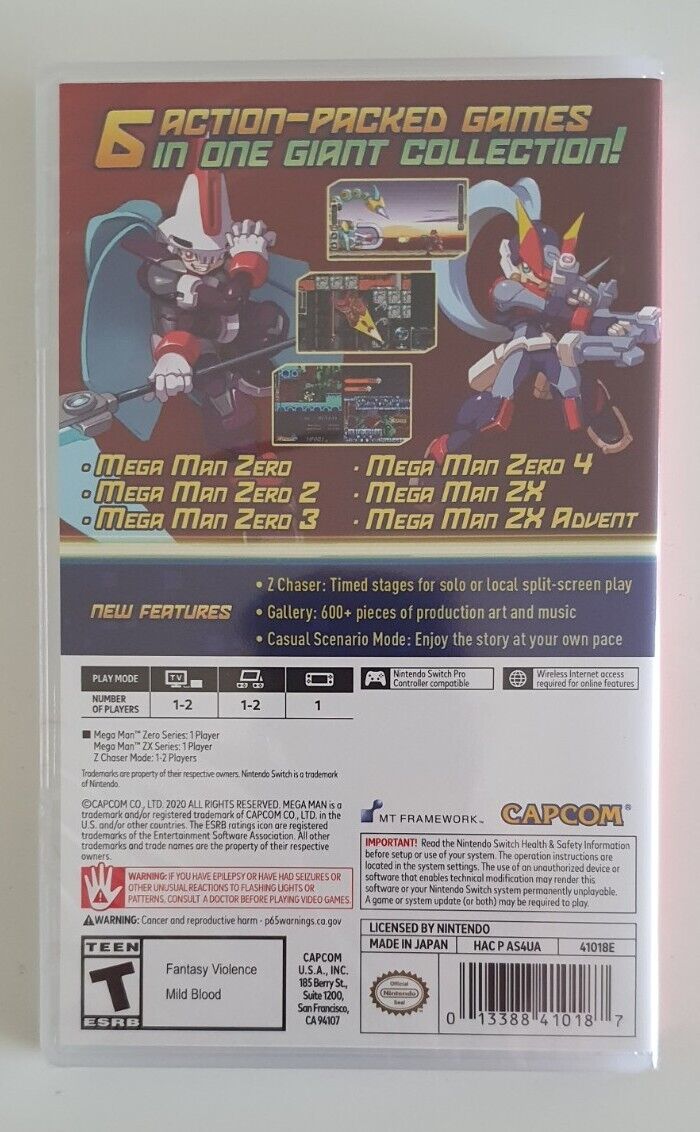 Mega Man Zero/ZX Legacy Collection - Nintendo Switch NEU OVP Mega Man Zero/ZX Legacy Collection - Nintendo Switch NEU OVP