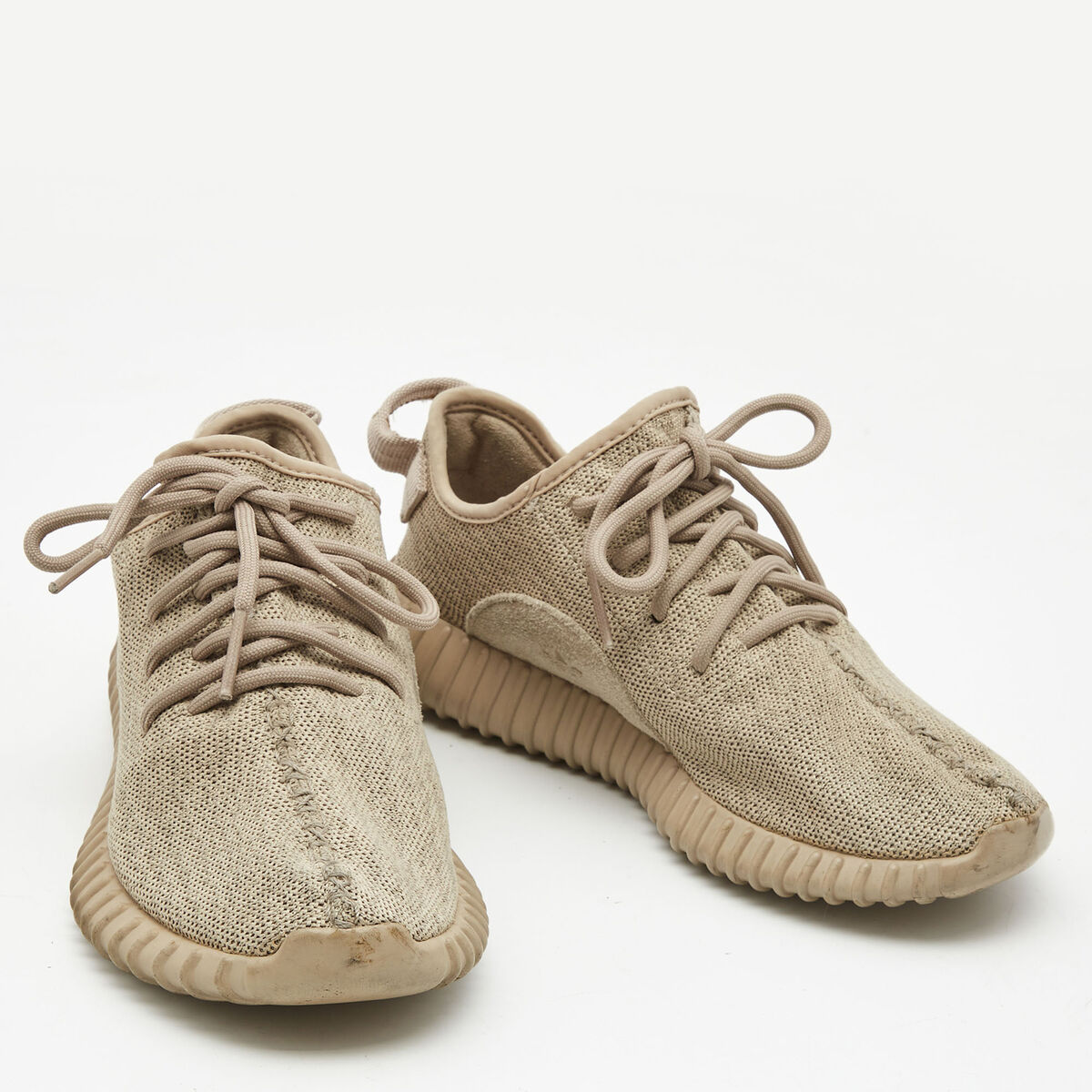 Yeezy x Adidas Beige Knit Fabric Boost 350 V2 Oxford Tan Yeezy x Adidas Beige Knit Fabric Boost 350 V2 Oxford Tan