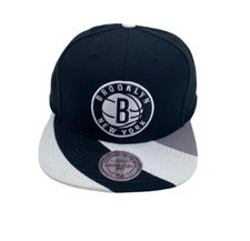 Brooklyn Nets NBA Visor Waves Mitchell & Ness Snapback hat cap black