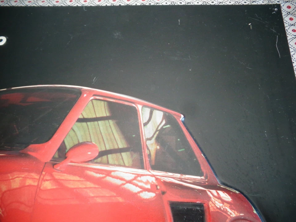 TRES RARE SERIGRAPHIE D'EPOQUE PLASTIQUE RELIEF RENAULT 5 TURBO Michel CLOLUS R5 - Photo 3/4