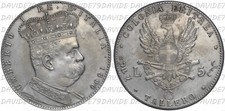 COLONIA ERITREA - UMBERTO I - 5 LIRE 1896 TALLERO  - COPIA